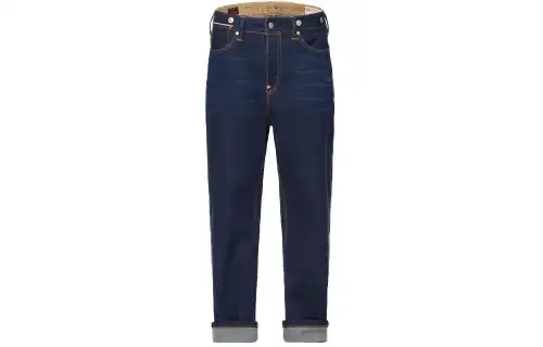 EVISU Tapered Pants Stretch Moderate Jeans Men's Blue