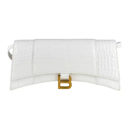 Balenciaga Leather Handbag, Shoulder Bag Women's White
