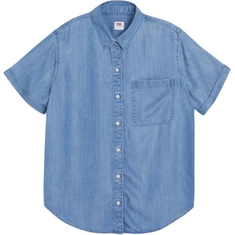 Levi's Shirts Women's Blue Lapel Moderate
