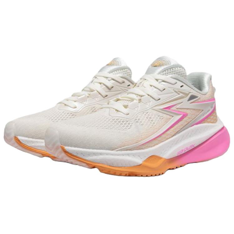 361° Cushioning Breathable Low top Long Distance Running Shoes Women’s Feather White Orange Milk Candies