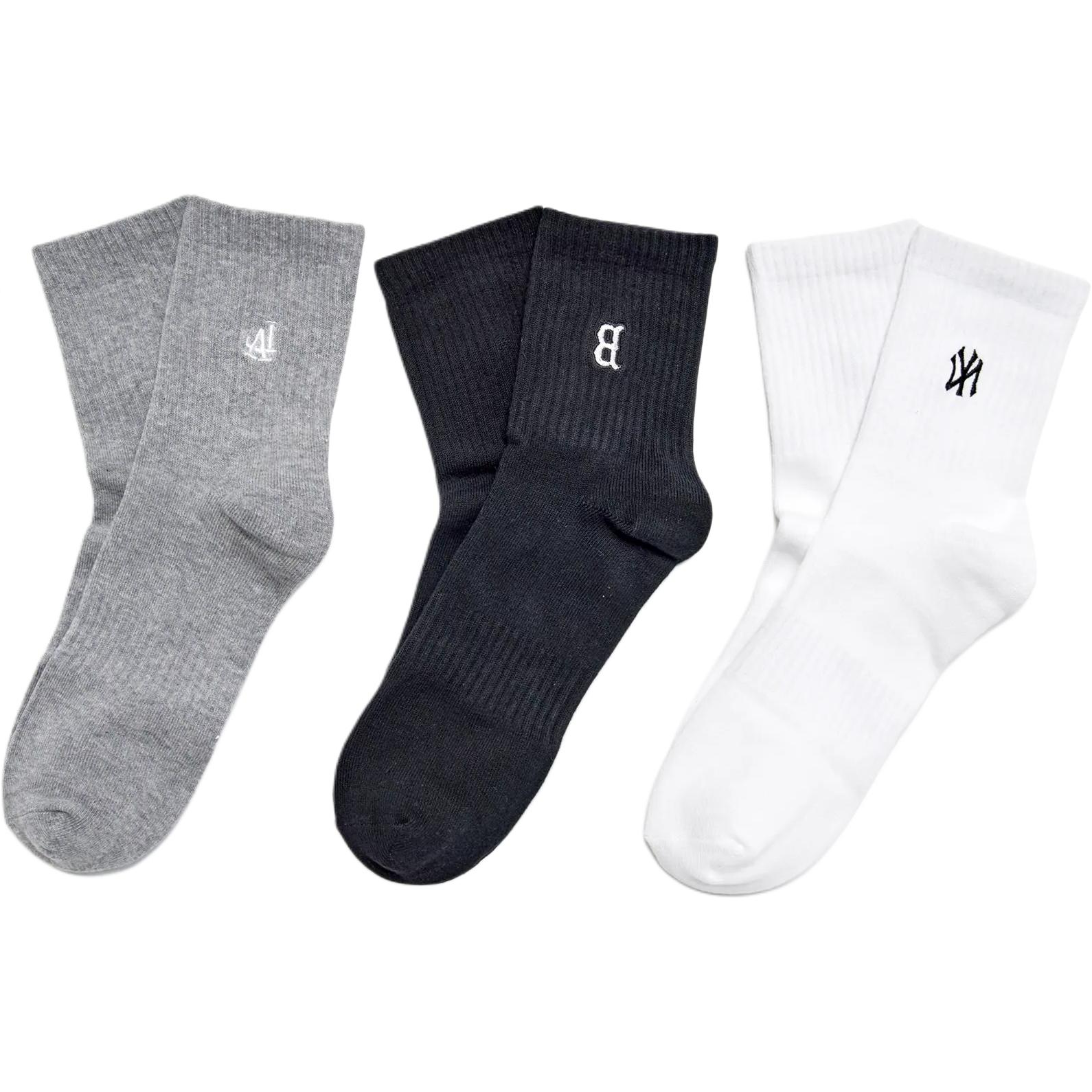 MLB Mid Calf Socks Unisex 3 Pack
