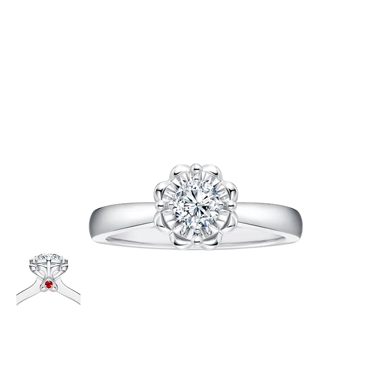 DR Platinum Diamond Ring Women's