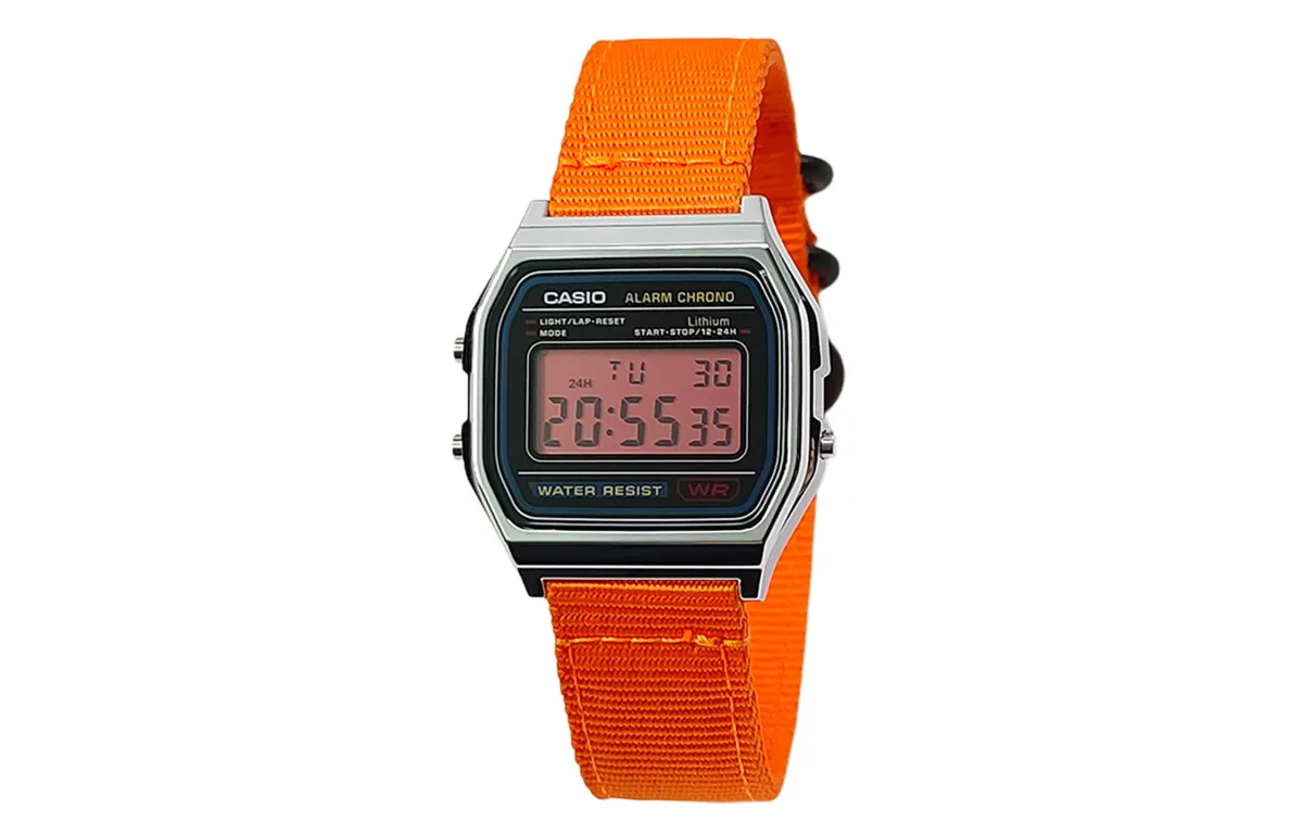 CASIO Custom Collection Quartz Movement Nylon Strap Watch Men's Watches Black Dial