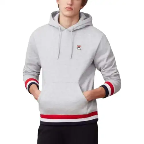 FILA Sweatshirts Men's Gray Hooded Moderate