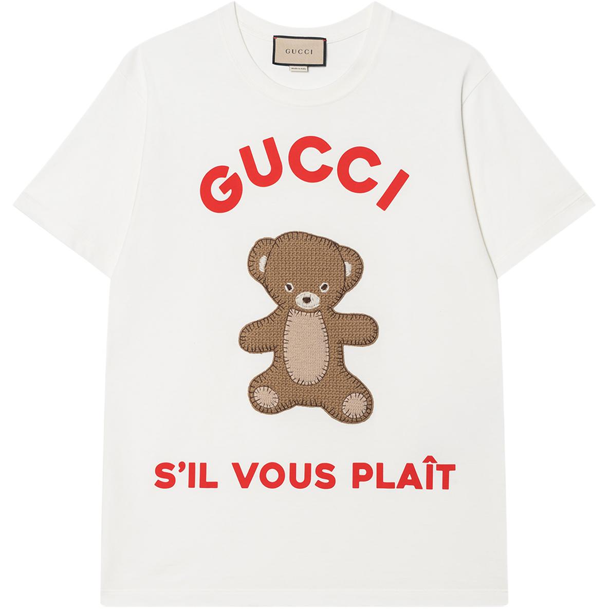 GUCCI Pre Owned 2024 Teddy Bear appliqué T shirt