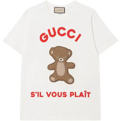 GUCCI Pre Owned 2024 Teddy Bear appliqué T shirt
