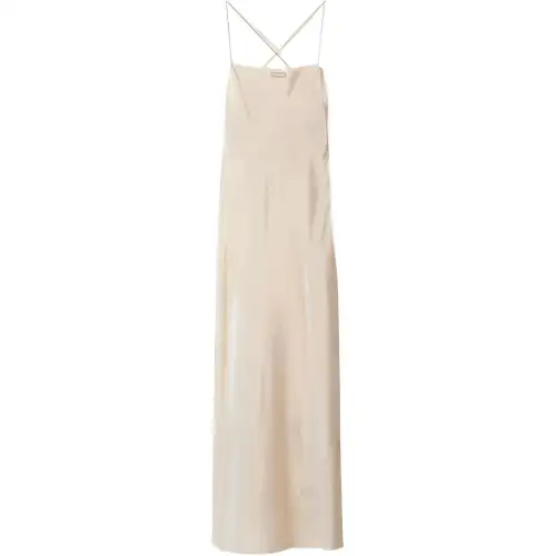 MIU MIU Long Mesh Dress Slip Dress Women's White