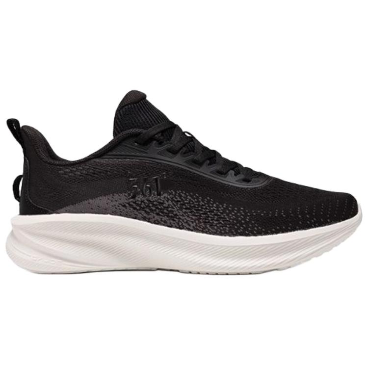361° Cushioning Breathable Lightweight Low top Long Distance Running Shoes Men’s Obsidian Black Smoke Gray