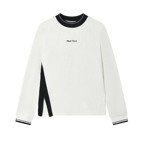 FILA Emerald T Shirts Women's Early Snow WT Crew Neck Moderate Straight Fit
