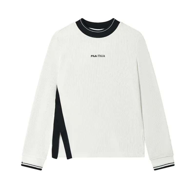 FILA Emerald T Shirts Women's Early Snow WT Crew Neck Moderate Straight Fit