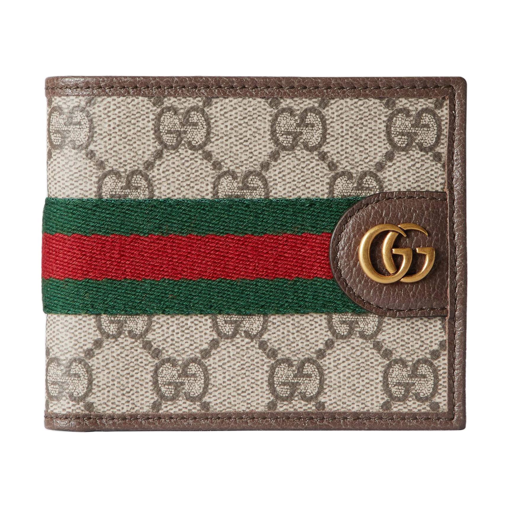 Мужской кошелек Gucci Ophidia (бежево-коричневый)