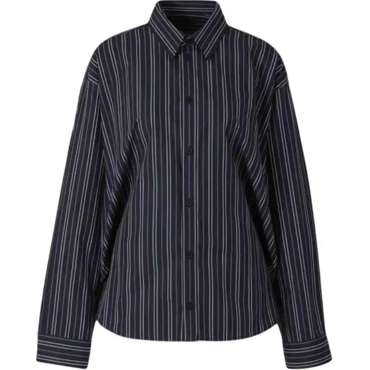Balenciaga Pinstriped Long-Sleeved Shirt