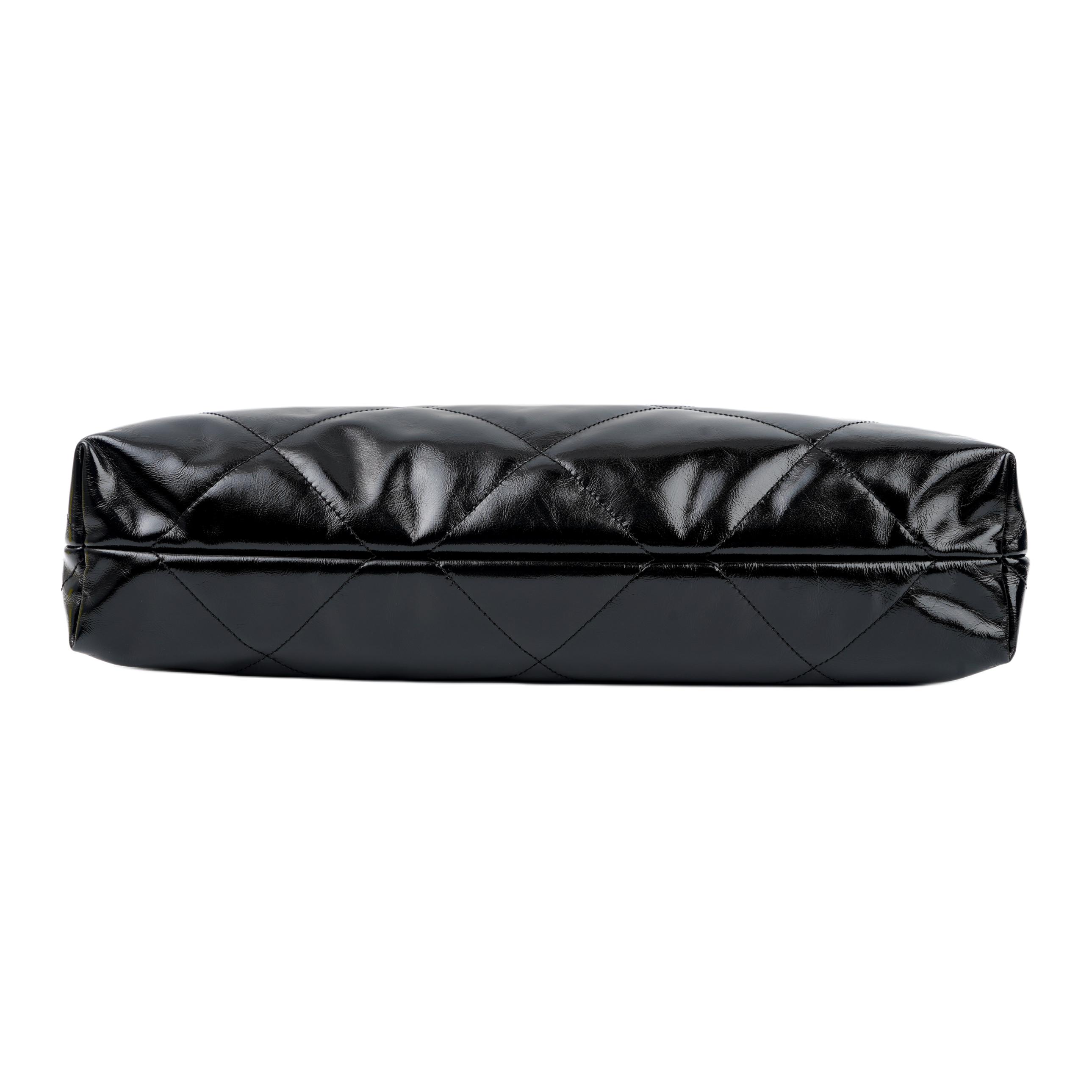 Женская сумка Chanel 22Bag 23C Logo (черный) — фото 5