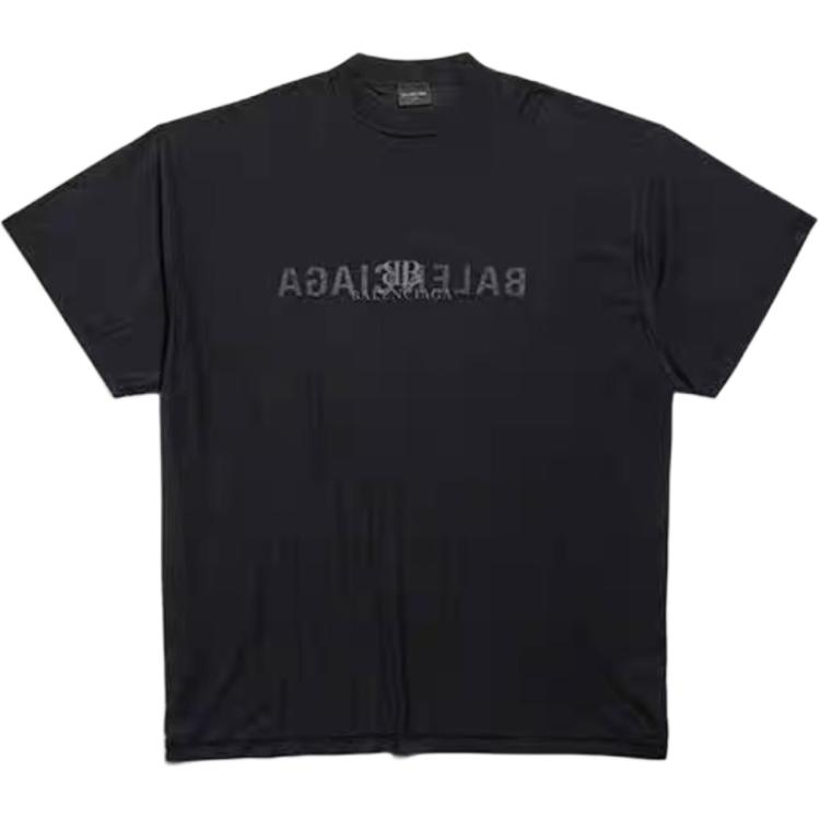 Футболка Balenciaga Логотип (черная)