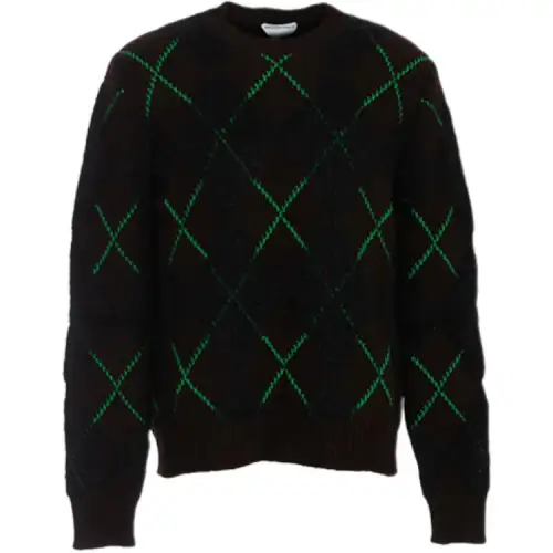 Bottega Veneta Sweaters Men's Black Crew Neck Moderate Other