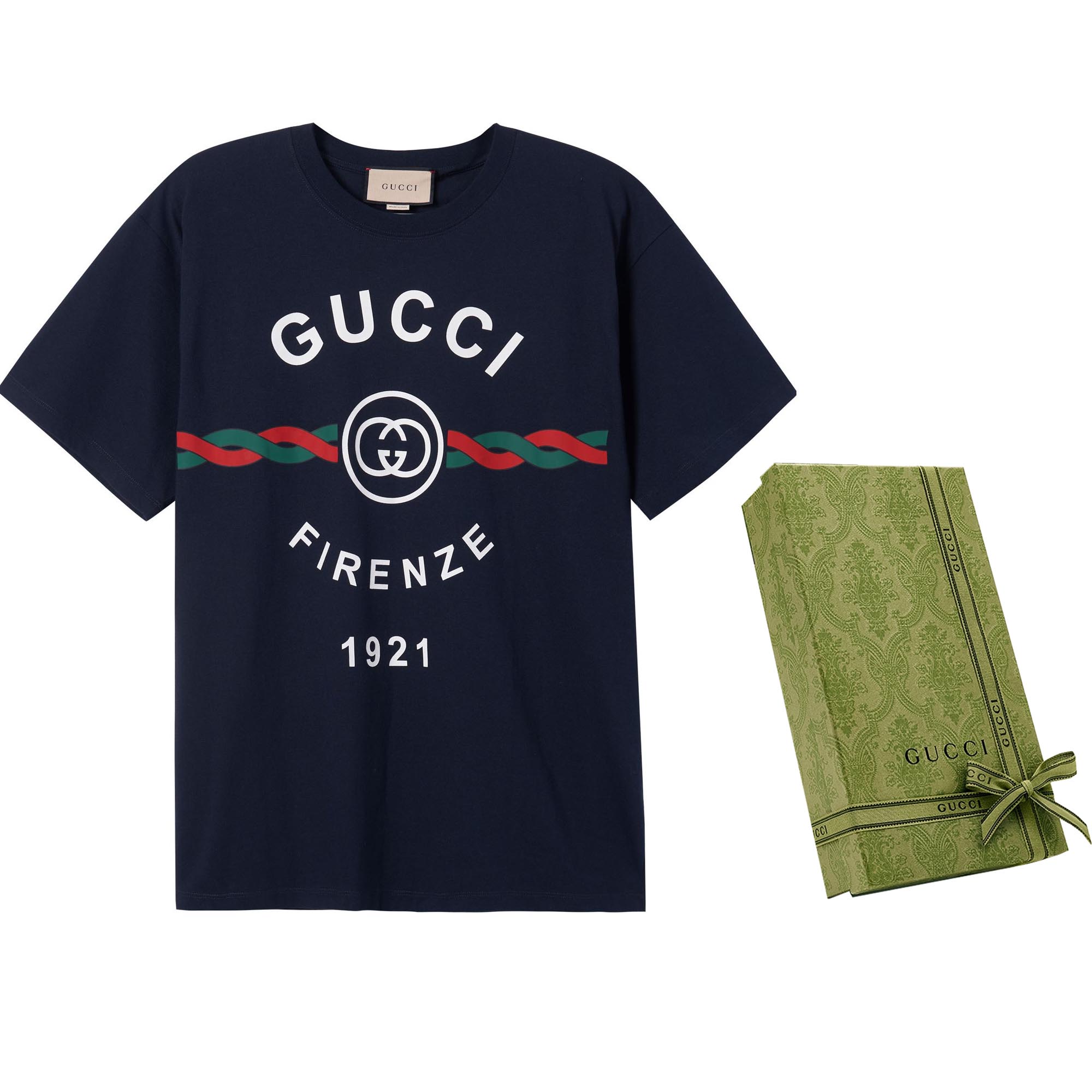 Gucci Firenze 1921 SS22 T-Shirt Navy 616036-XJD7T-4795 — купить