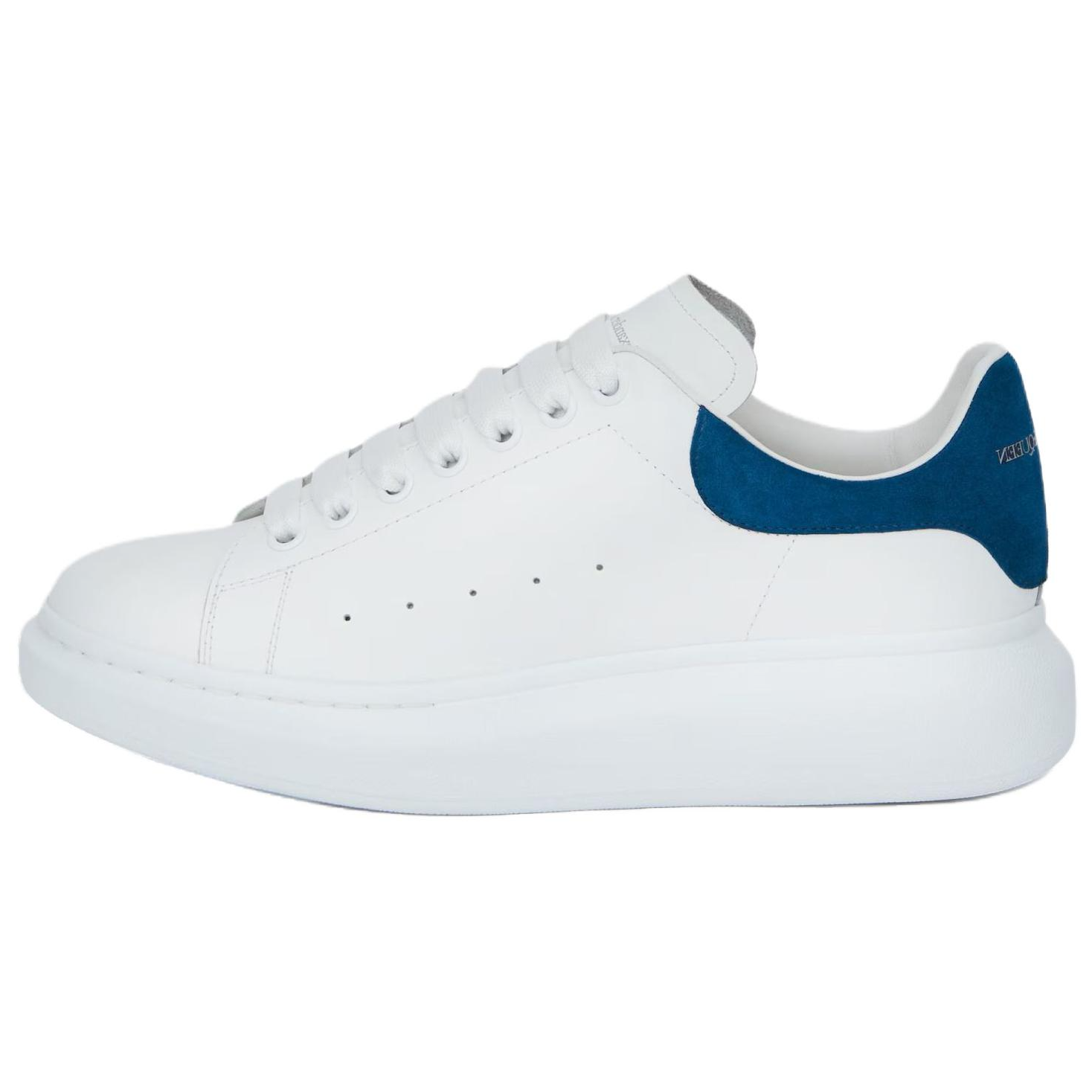 Alexander McQueen Интерьер Exander McQueen Негабаритная кроссовка кожа со шнурками Низкая банда популярный панель обувь мужской стиль белый