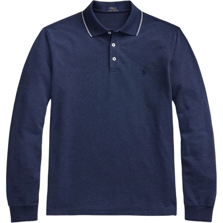 Polo Ralph Lauren Polo Shirt Custom Slim Fit Men's Marine Blue