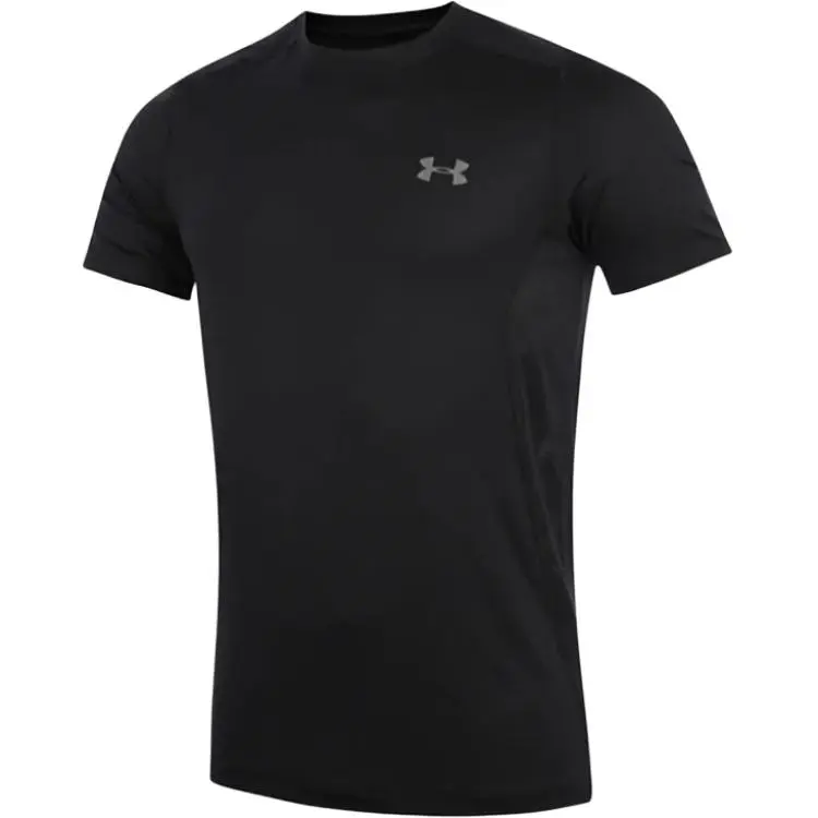 Under Armour T-Shirts Men's Black/Graphite Ink Crew Neck Moderate