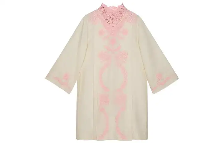 GUCCI Long Sleeved Dress Women's Beige