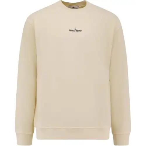 STONE ISLAND Logo Printed Crewneck Sweatshirt