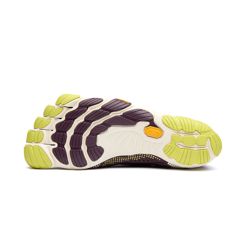 Vibram V RUN Abrasion Resistant, Breathable, Lightweight Low top Training Shoes Men’s Dark Purple Ivory White