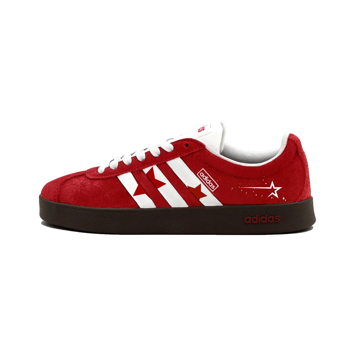 Adidas VL COURT 2.0 Cushioning Low top Skateboard Shoes Unisex Red