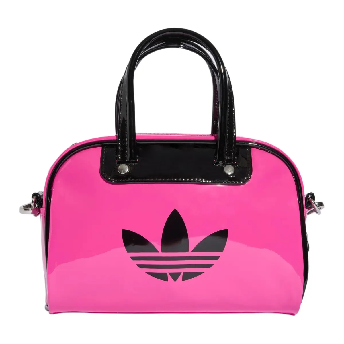 Adidas Originals ADICOLOR Polyurethane Bowling Bag, Shoulder Bag, Handbag Mini Women's Pink