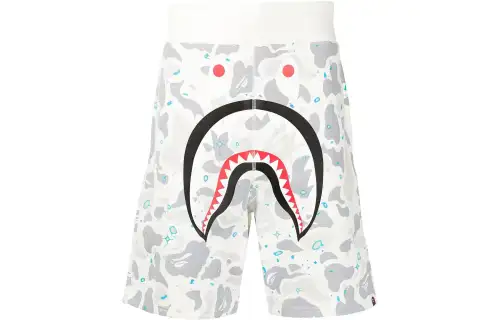 Bape Space Camo Shark Sweat Shorts