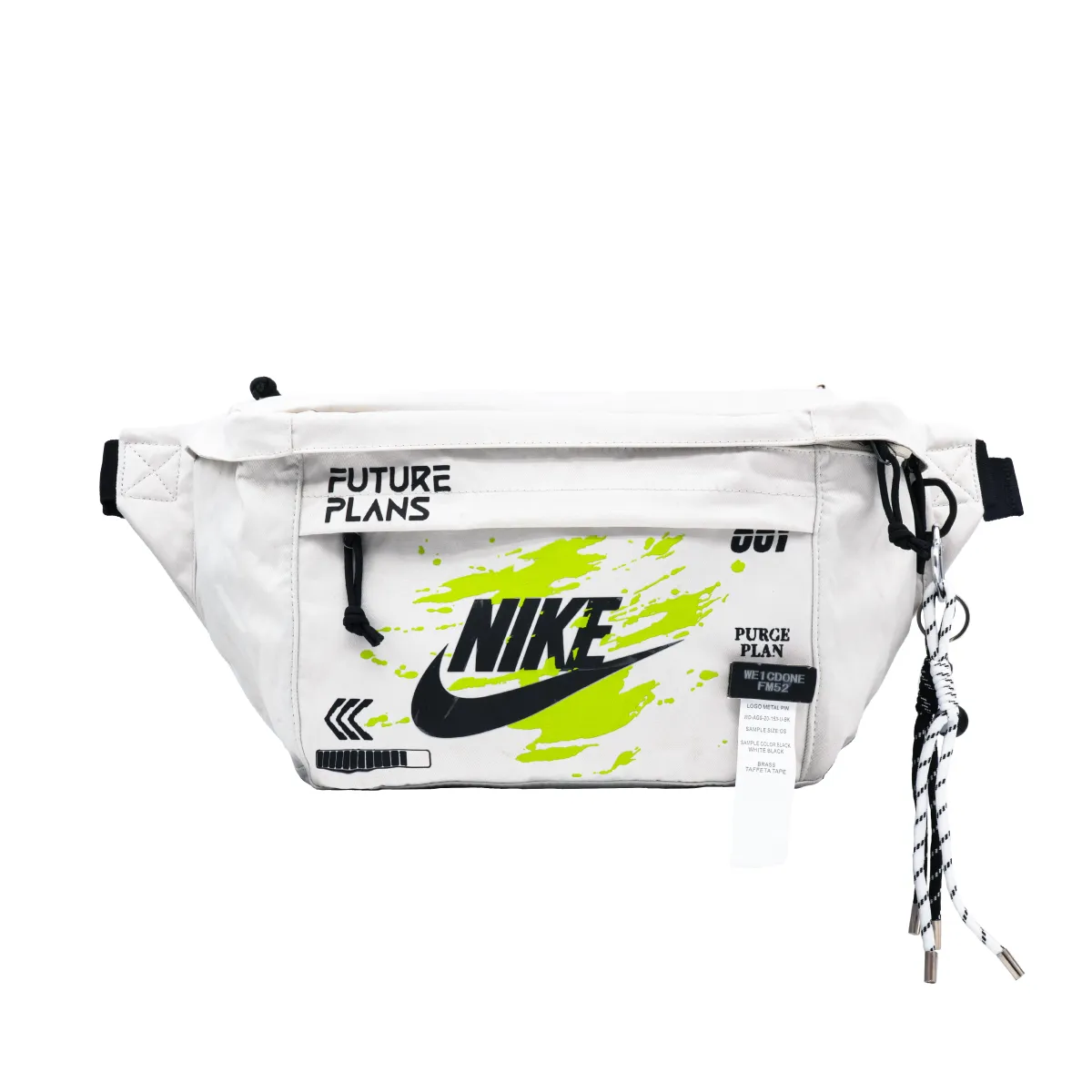 Nike Fabric Fanny Pack Regular Unisex Black Green White