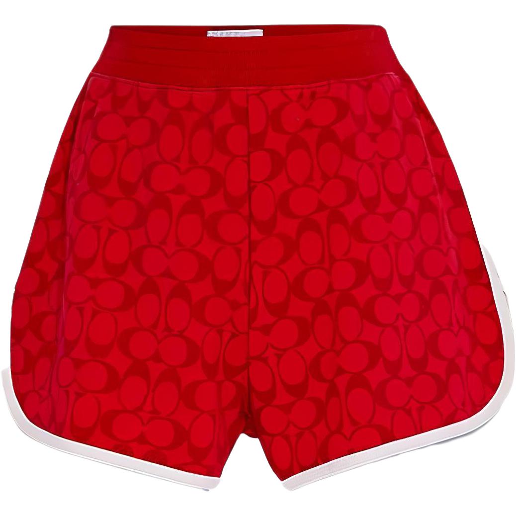 COACH SS23 Casual Shorts Women's Red
