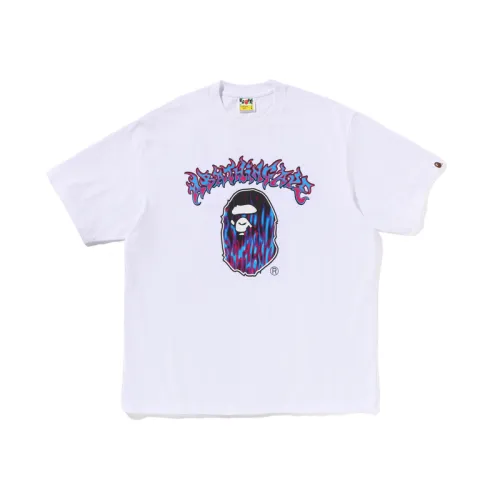 A Bathing Ape Mad Flame Ape Head-print T-shirt