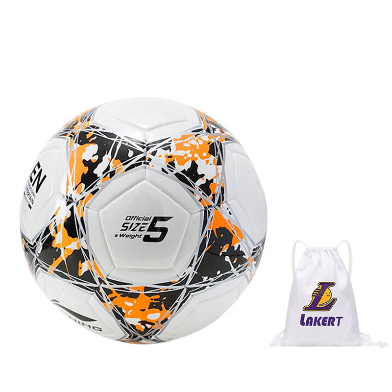 Li Ning Size 5 Soccer Ball TPU Seamless Thermal bonding Unisex Multicolor