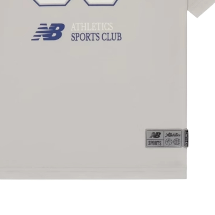 Детская футболка New Balance SS25 (серая) — фото 4