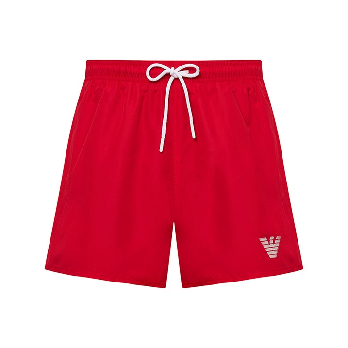 EMPORIO ARMANI SS24 Beach Shorts Men’s Red
