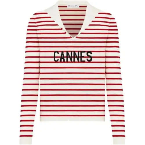 DIOR Knitwear Women's Red White
