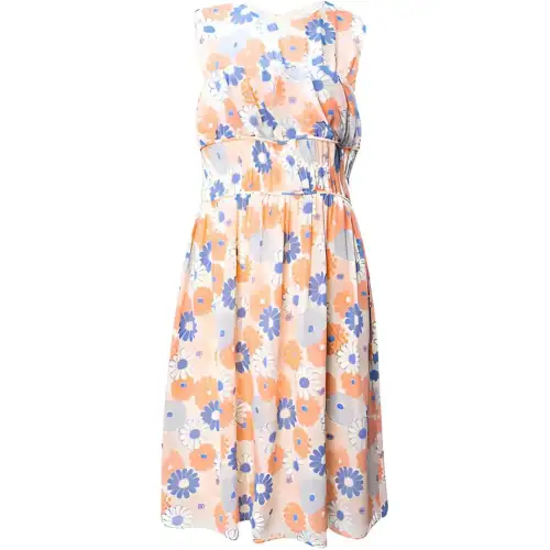 KENZO Sleeveless Dresses Women's Pink Crew Neck Moderate Mid Length