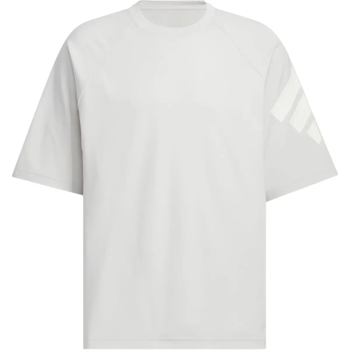 Adidas FOS T-Shirts Men's Light Gray Crew Neck Moderate