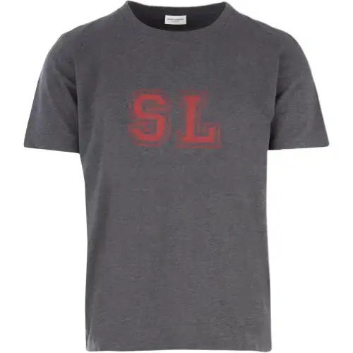 SAINT LAURENT T Shirt Men's Gray