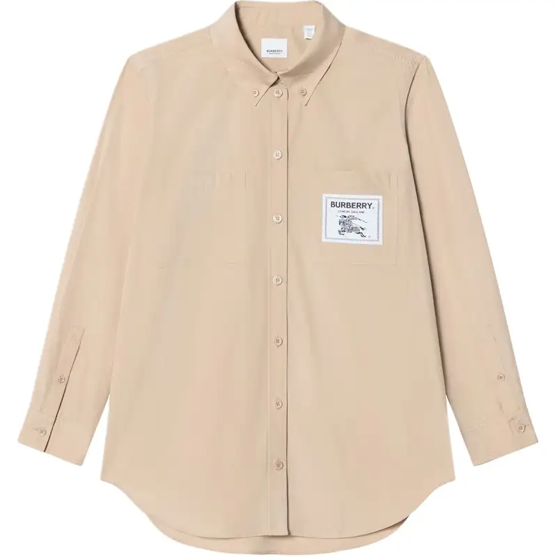Burberry SS24 Shirt Women's Light Khaki