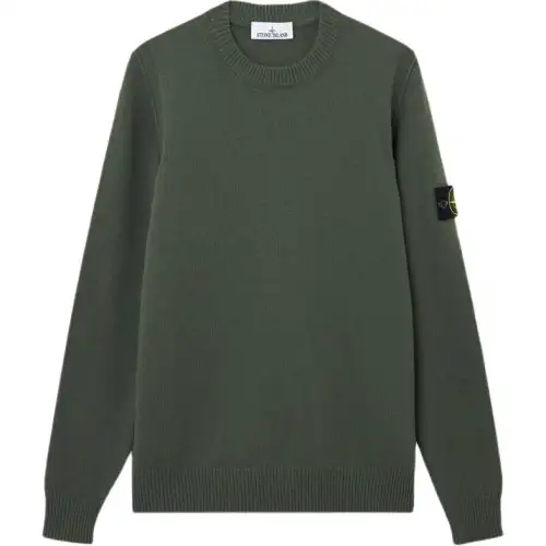 STONE ISLAND Logo Patch Crewneck Jumper