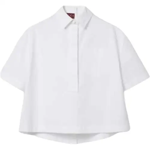 Gucci Embossed cotton poplin shirt