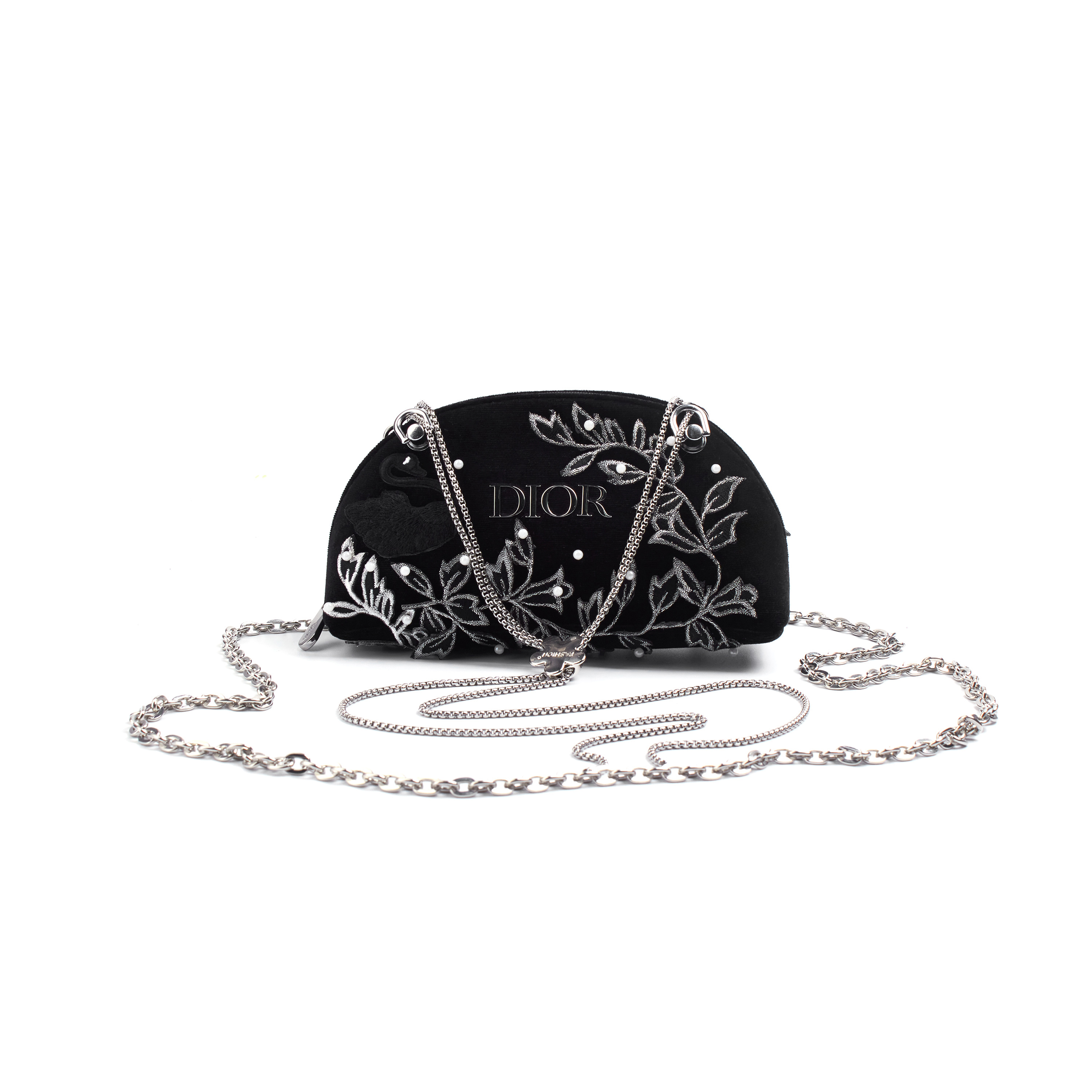 Сумка Dior Velvet Cosmetic Bag (черная)
