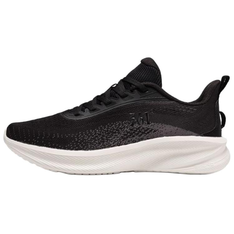 361° Cushioning Breathable Lightweight Low top Long Distance Running Shoes Men’s Obsidian Black Smoke Gray