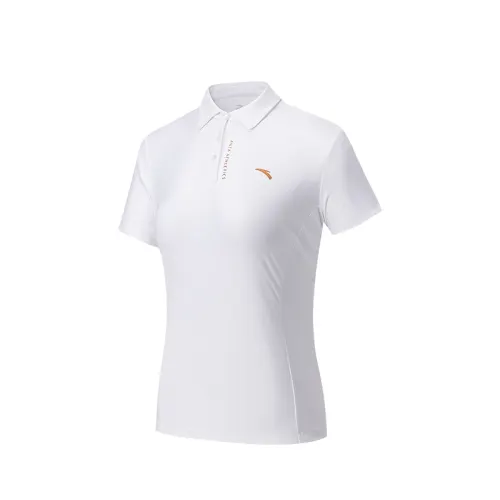 Anta Variety Training Collection Polo Shirt Women's Snowflake White