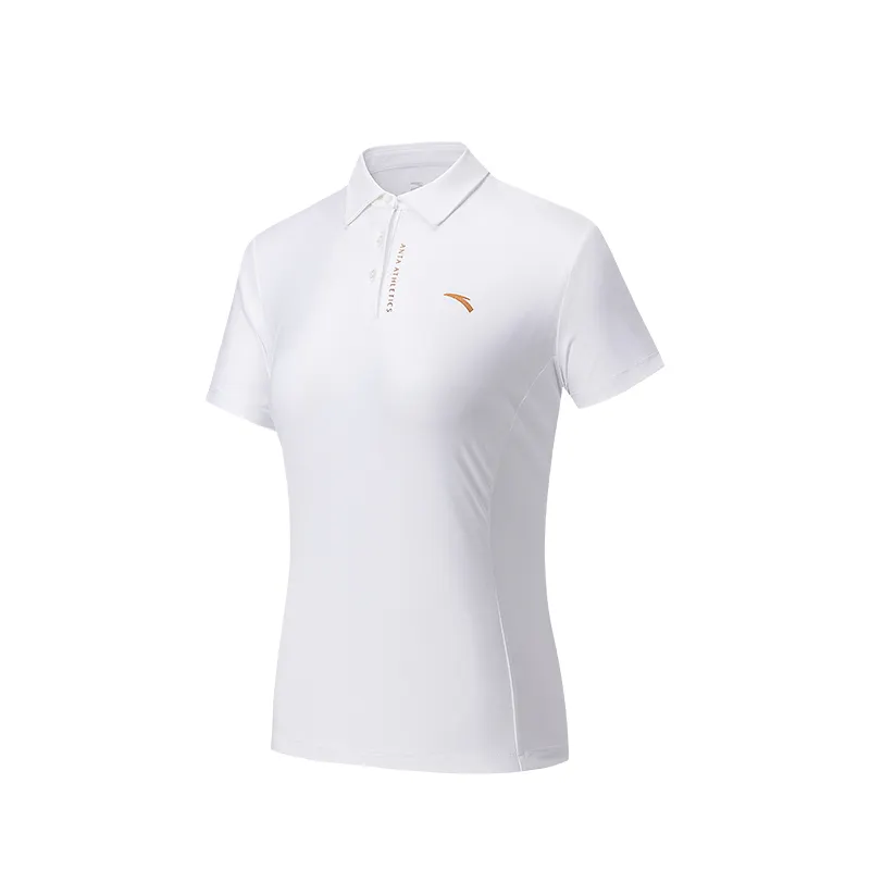 Anta Variety Training Collection Polo Shirt Women's Snowflake White