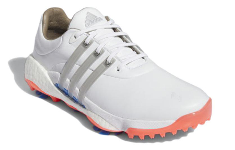 Женские кроссовки adidas Golf Tour360 22 (бело-оранжевые) — фото 3
