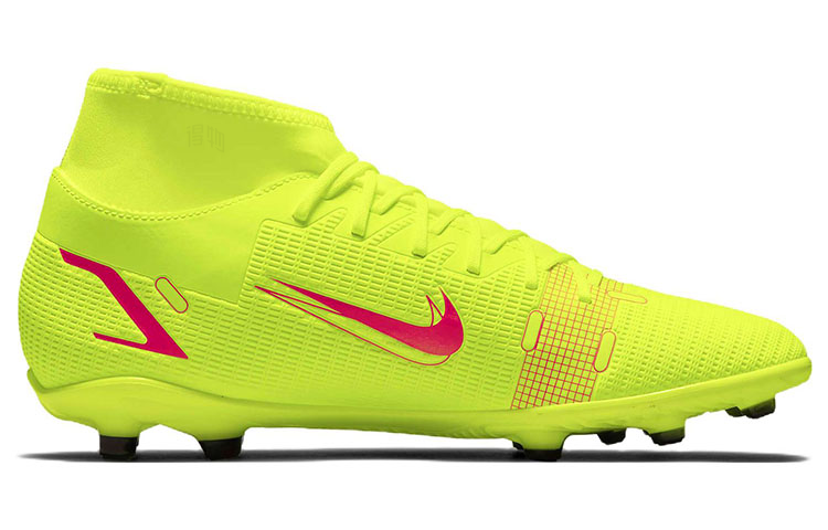 Мужские кроссовки Nike Mercurial Superfly 8 (желто-красные) — фото 2