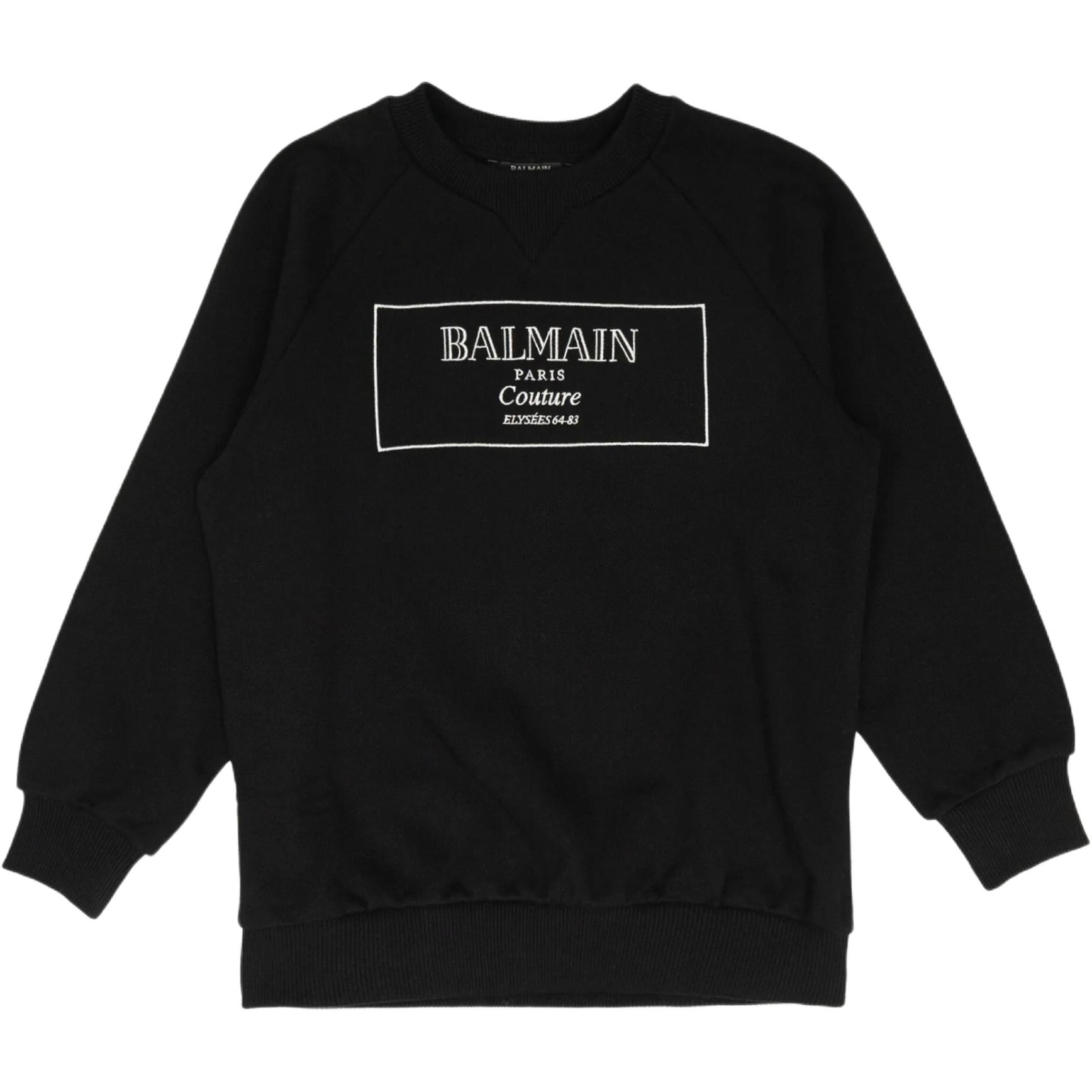 Мужской свитшот BALMAIN (черный)
