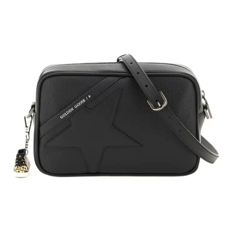 Golden Goose Leather Shoulder Bag Women's Black